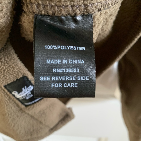 Brooklyn Cloth Teddy Bear Fuzzy Cozy Olive Green/Brown Shacket | Medium - Picture 7 of 7